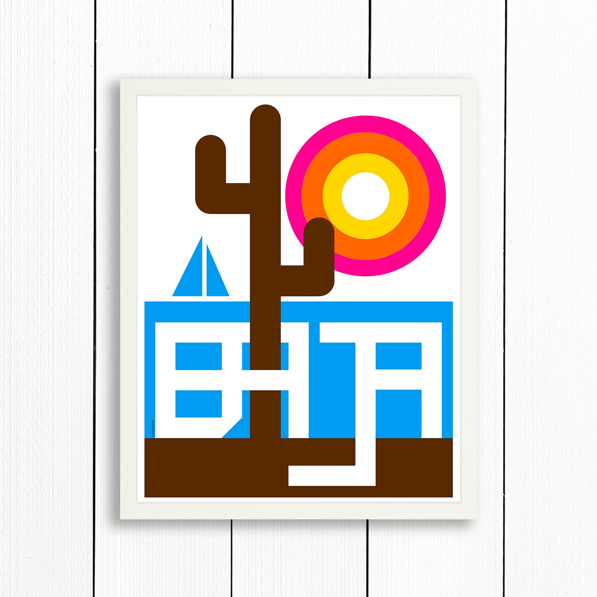BAJA / PRINT COLOR / 16X20 / WHITE Artwork