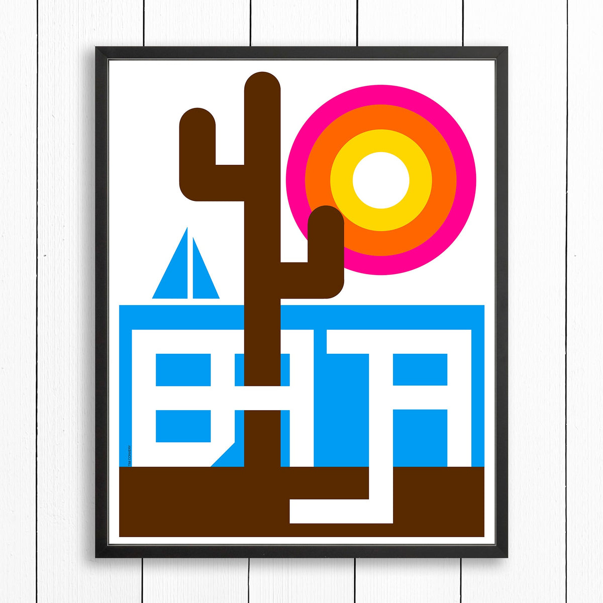 BAJA / PRINT COLOR / 24X30 / BLACK Artwork