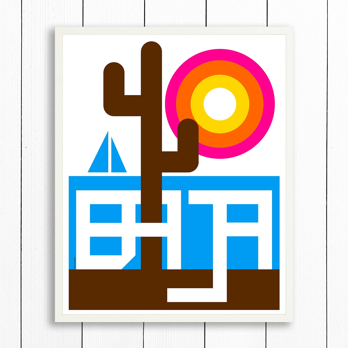 BAJA / PRINT COLOR / 24X30 / WHITE Artwork