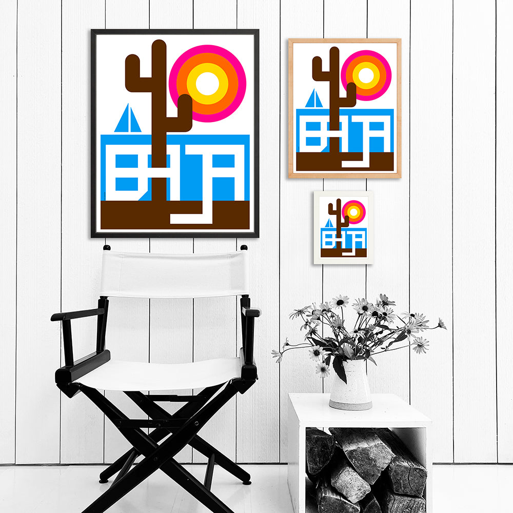 BAJA / PRINT COLOR / 24X30 / BLACK Artwork