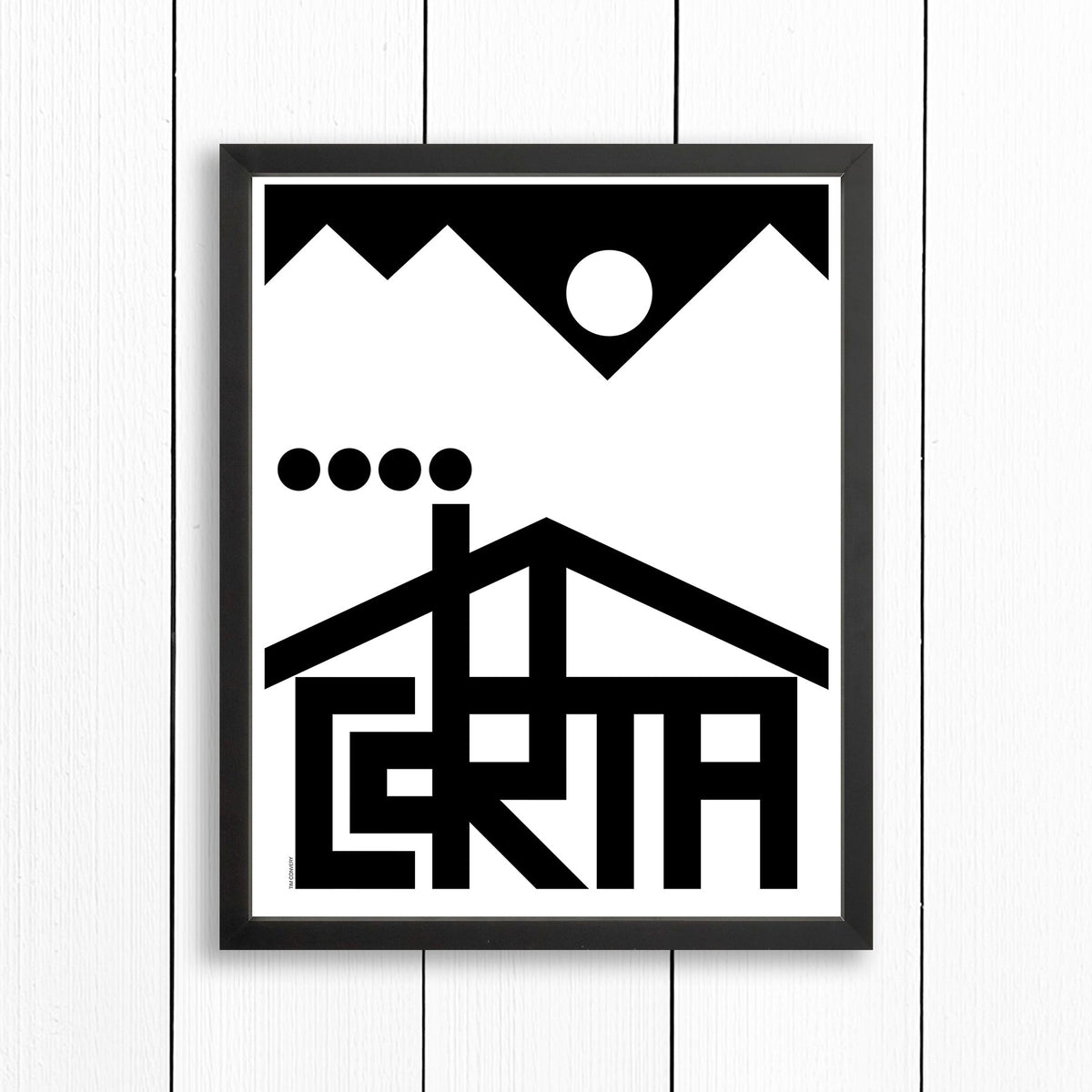 Cortina / Print Black + White 16X20 Artwork