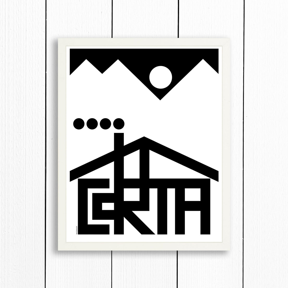 Cortina / Print Black + White 16X20 Artwork