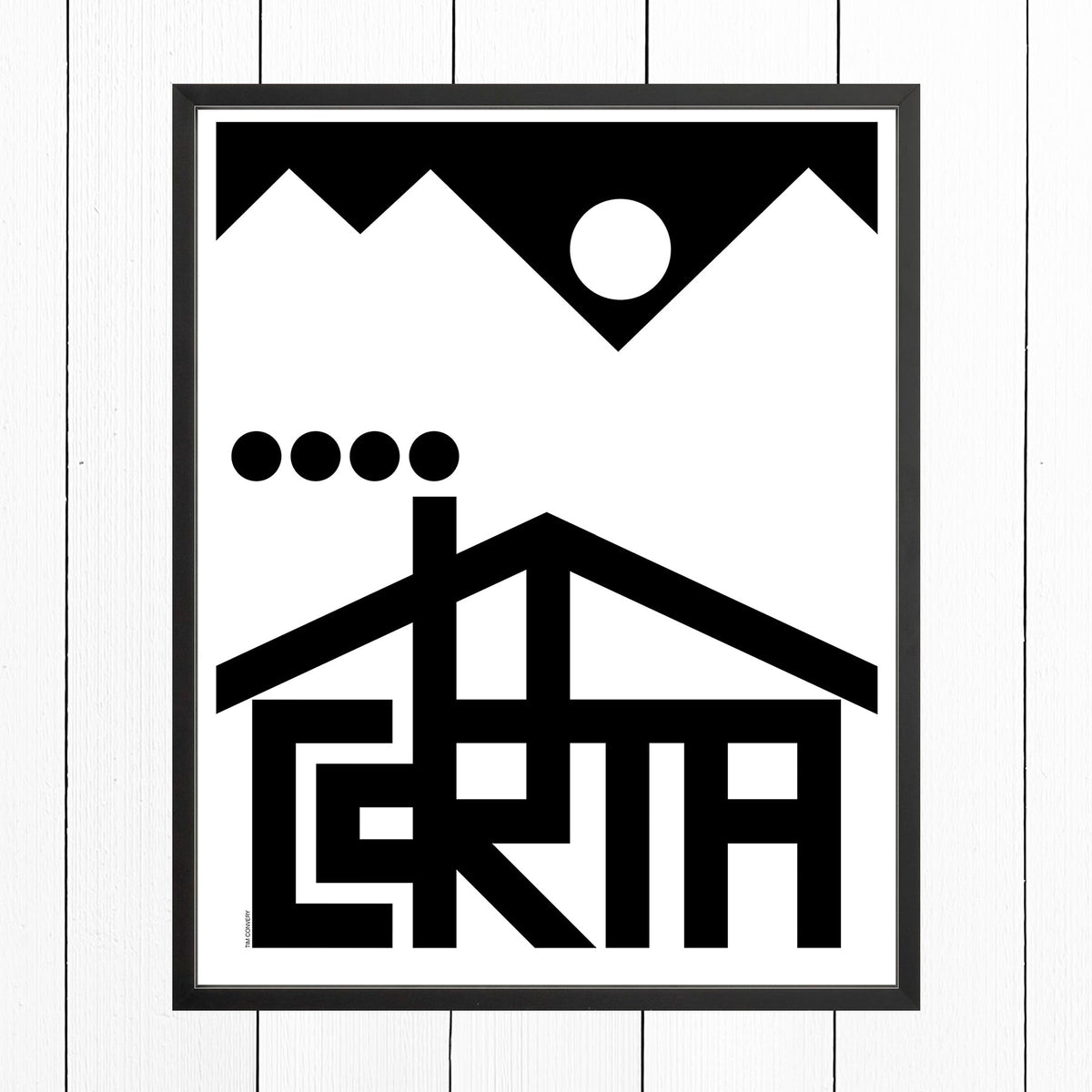 Cortina / Print Black + White 24X30 Artwork