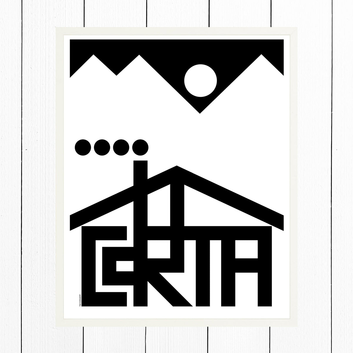 Cortina / Print Black + White 24X30 Artwork
