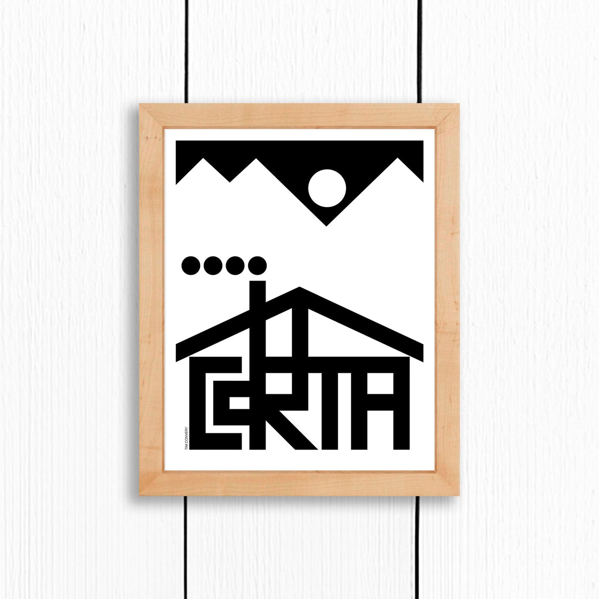 Cortina / Print Black + White 8X10 Natural Artwork