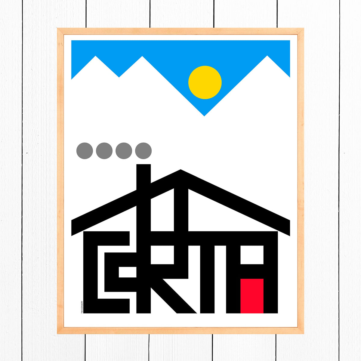 Cortina / Print Color 24X30 Natural Artwork