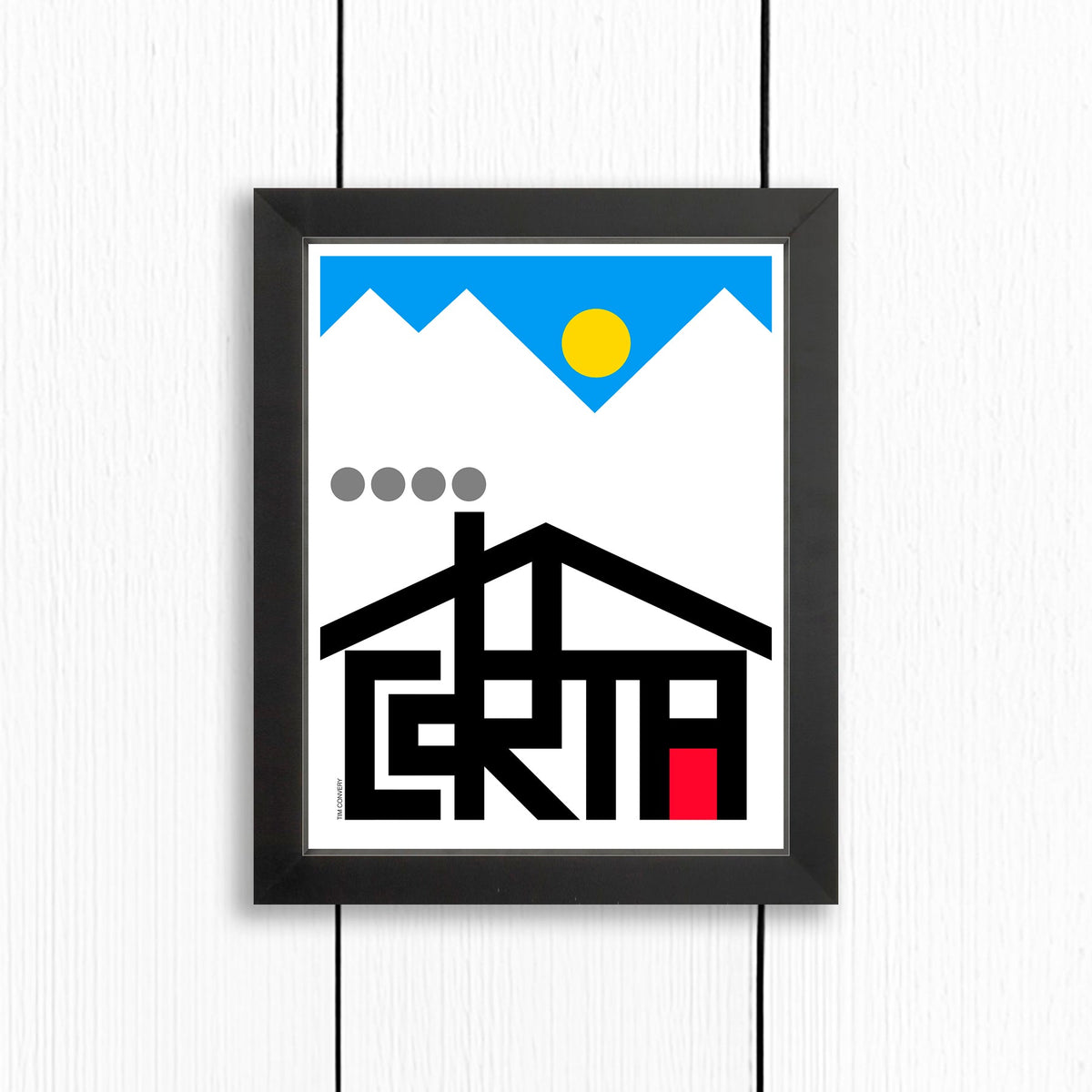 Cortina / Print Color 8X10 Black Artwork