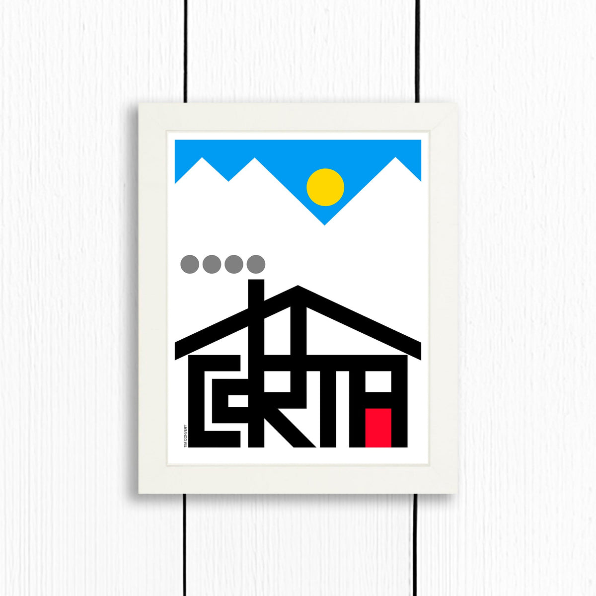 Cortina / Print Color 8X10 White Artwork