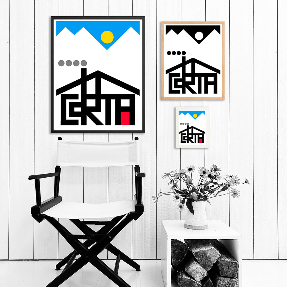 Cortina / Print Color 24X30 Black Artwork