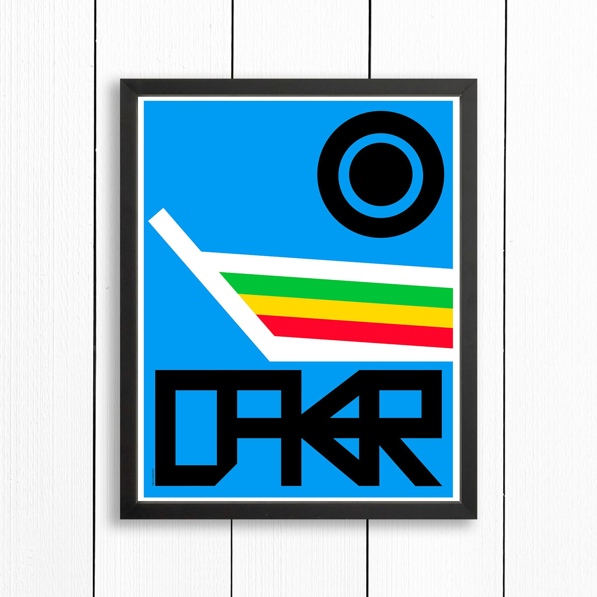 Dakar / Print Color 16X20 Black Artwork