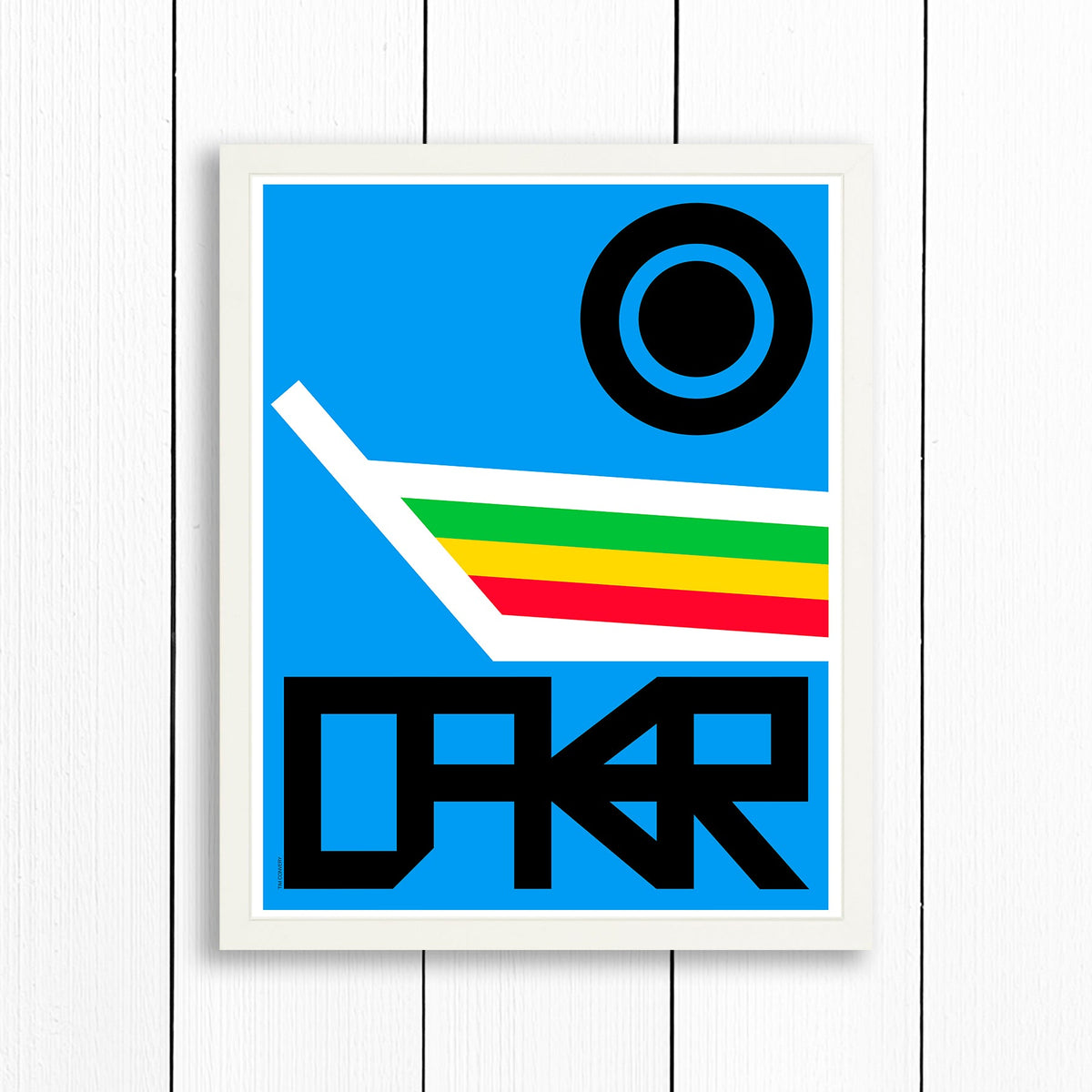 Dakar / Print Color 16X20 White Artwork