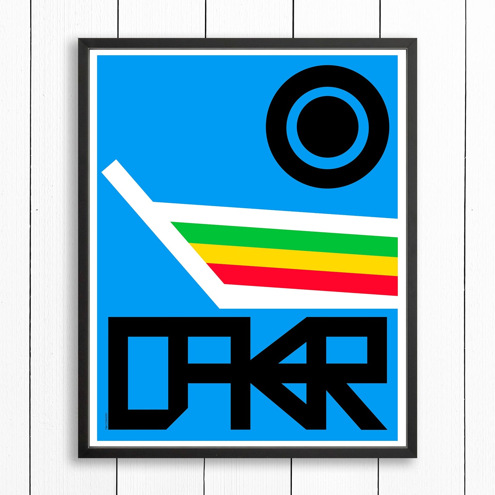 Dakar / Print Color 24X30 Black Artwork