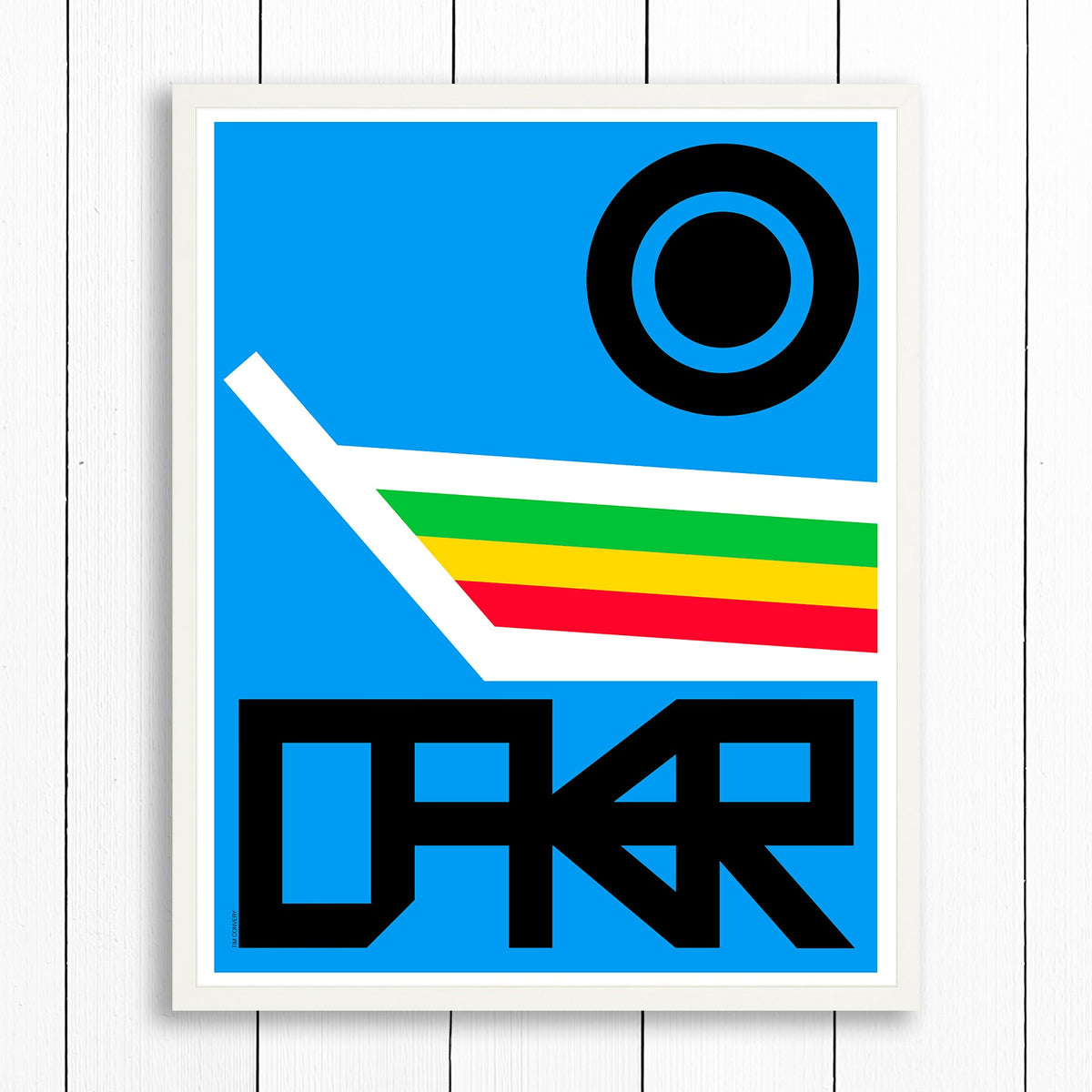 Dakar / Print Color 24X30 White Artwork