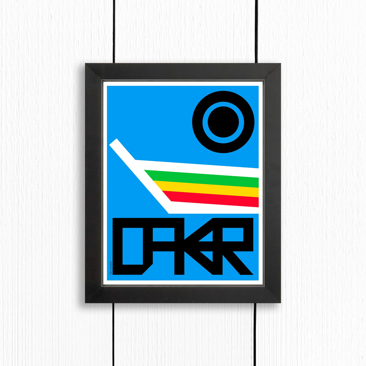 Dakar / Print Color 8X10 Black Artwork