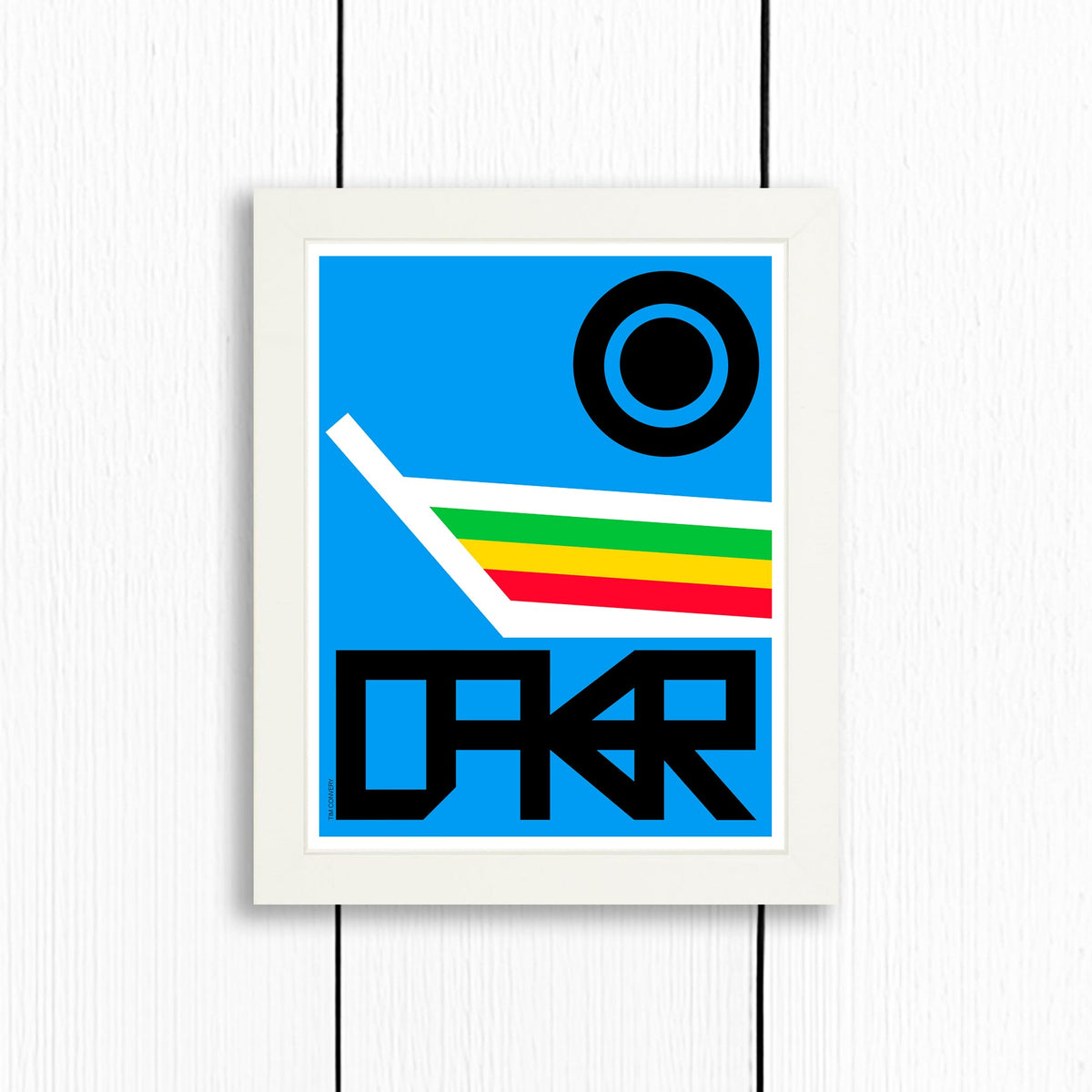 Dakar / Print Color 8X10 White Artwork