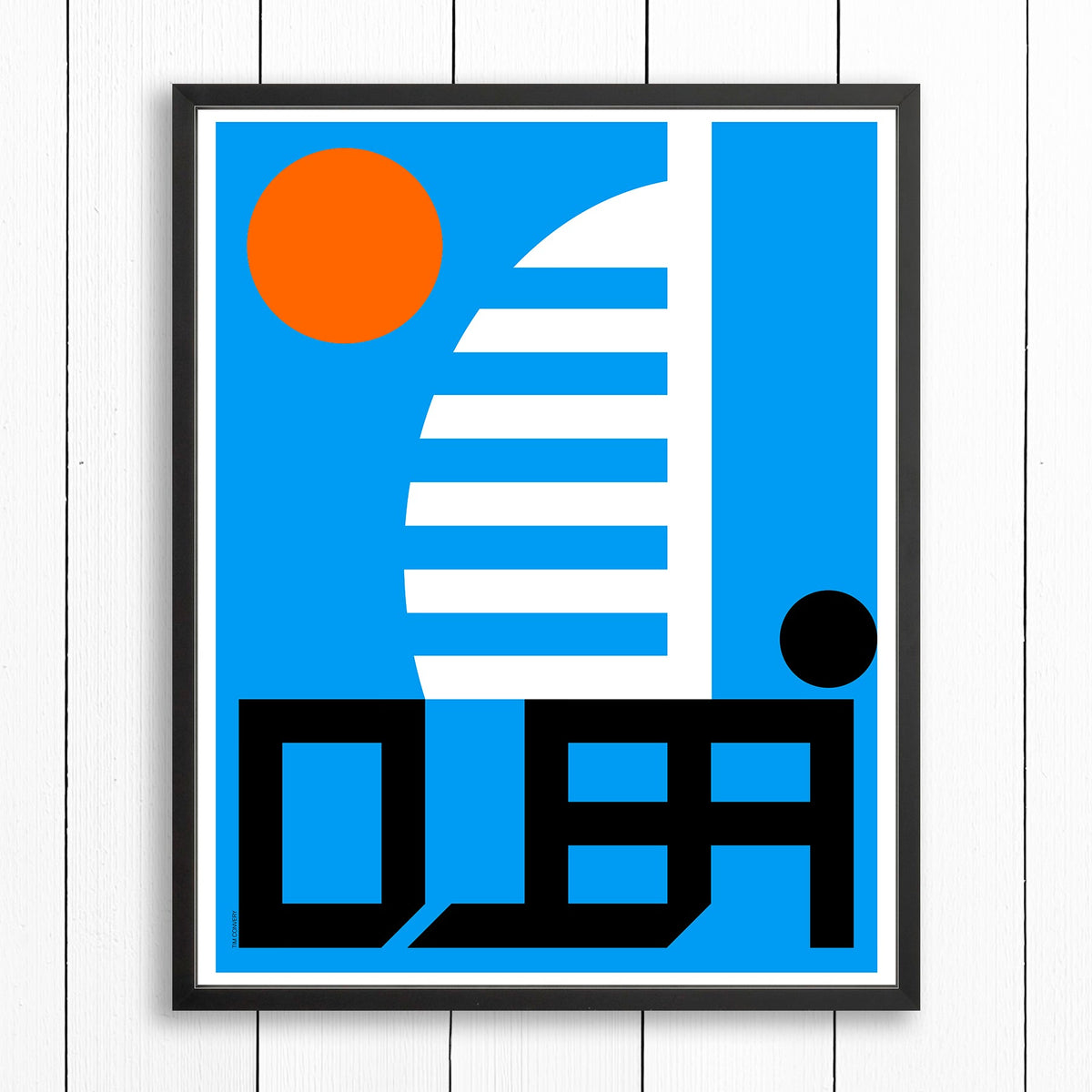 Dubai / Print Color 24X30 Black Artwork