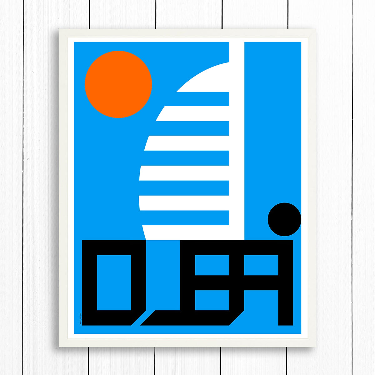 Dubai / Print Color 24X30 White Artwork