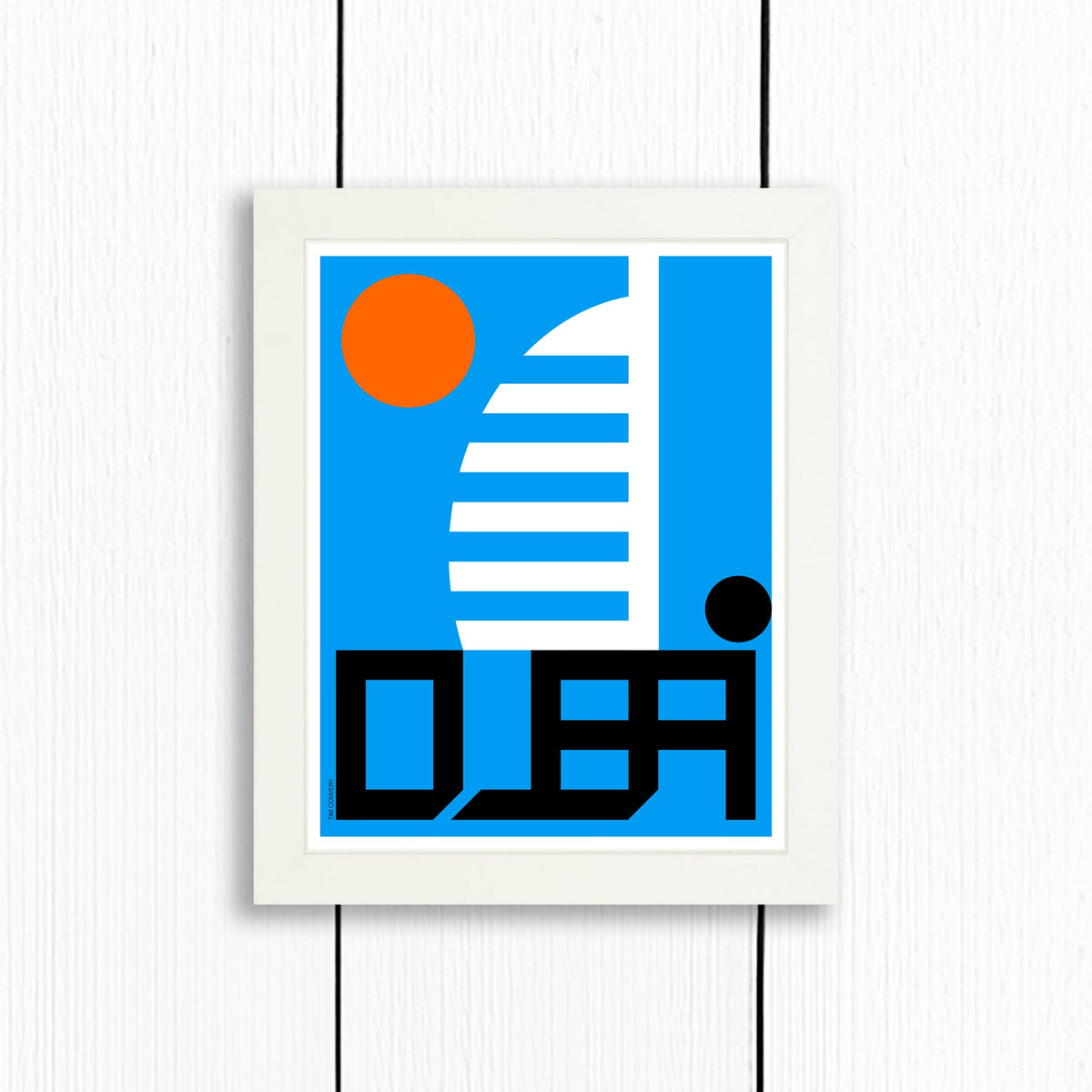 Dubai / Print Color 16X20 White Artwork