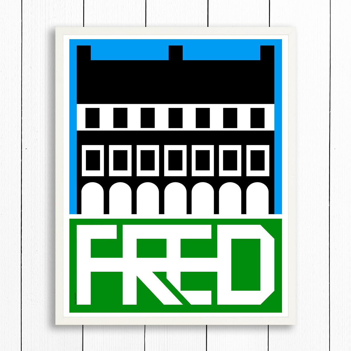 FREDERICTON NB / PRINT COLOR / 24X30 / WHITE Artwork