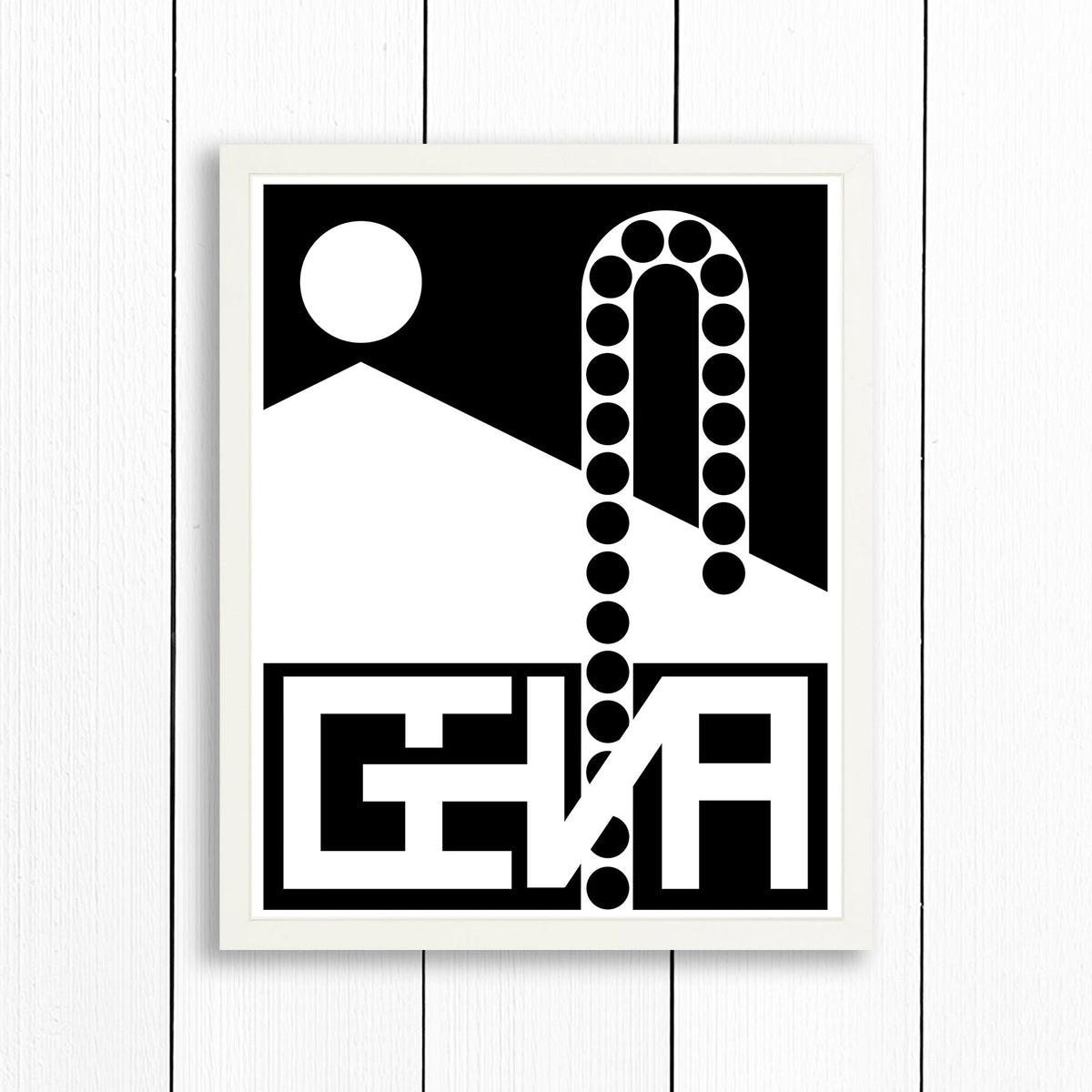 Geneva / Print Black + White 16X20 Artwork
