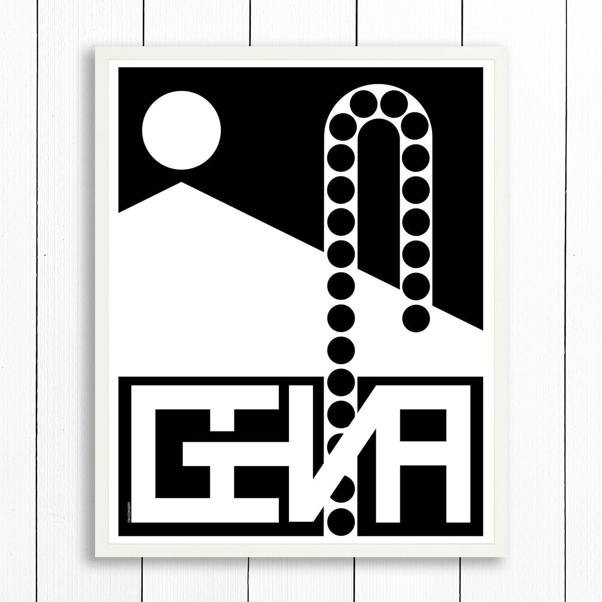 Geneva / Print Black + White 24X30 Artwork