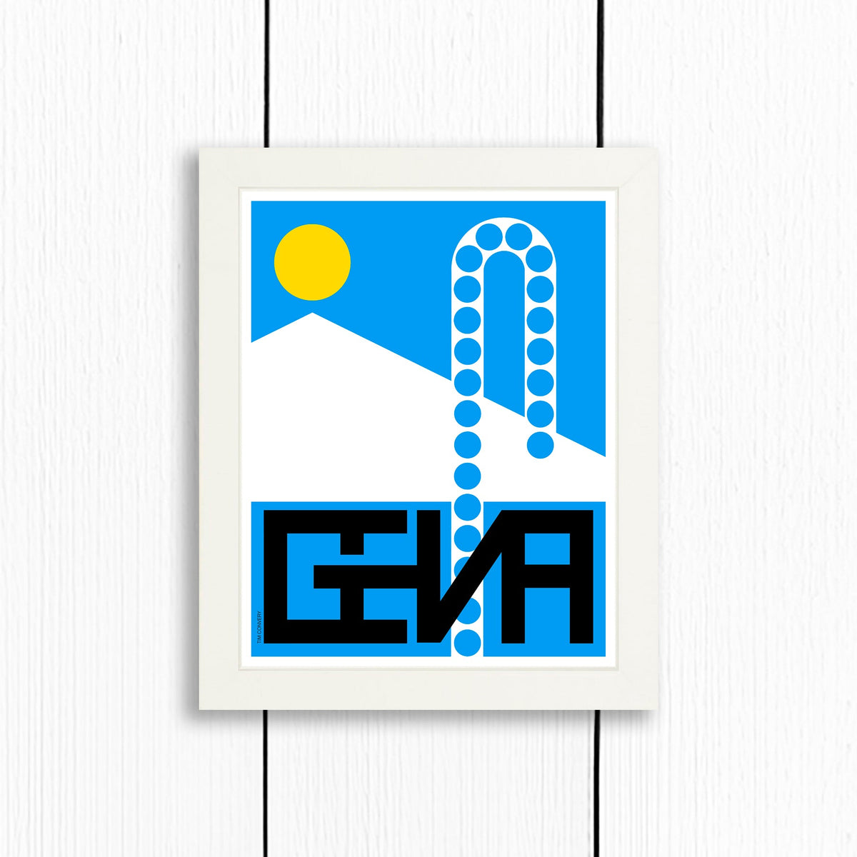 Geneva / Print Color 8X10 White Artwork