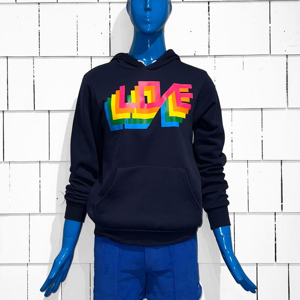 LOVE / HDP / NAVY - Pullover Hoodie