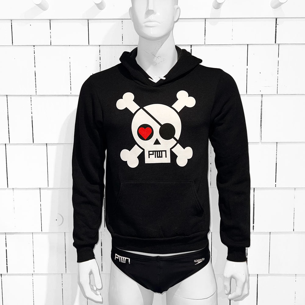 PTOWN / SKULL / HDP / BLACK - Pullover Hoodie