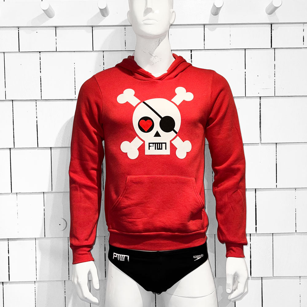 PTOWN / SKULL / HDP / RED - Pullover Hoodie