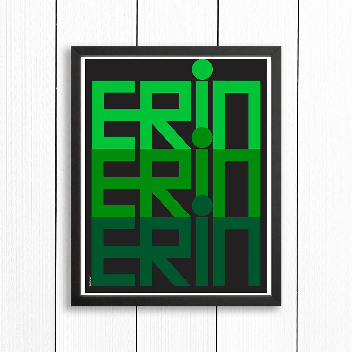 ERIN / PRINT COLOR / 16X20 / BLACK Artwork