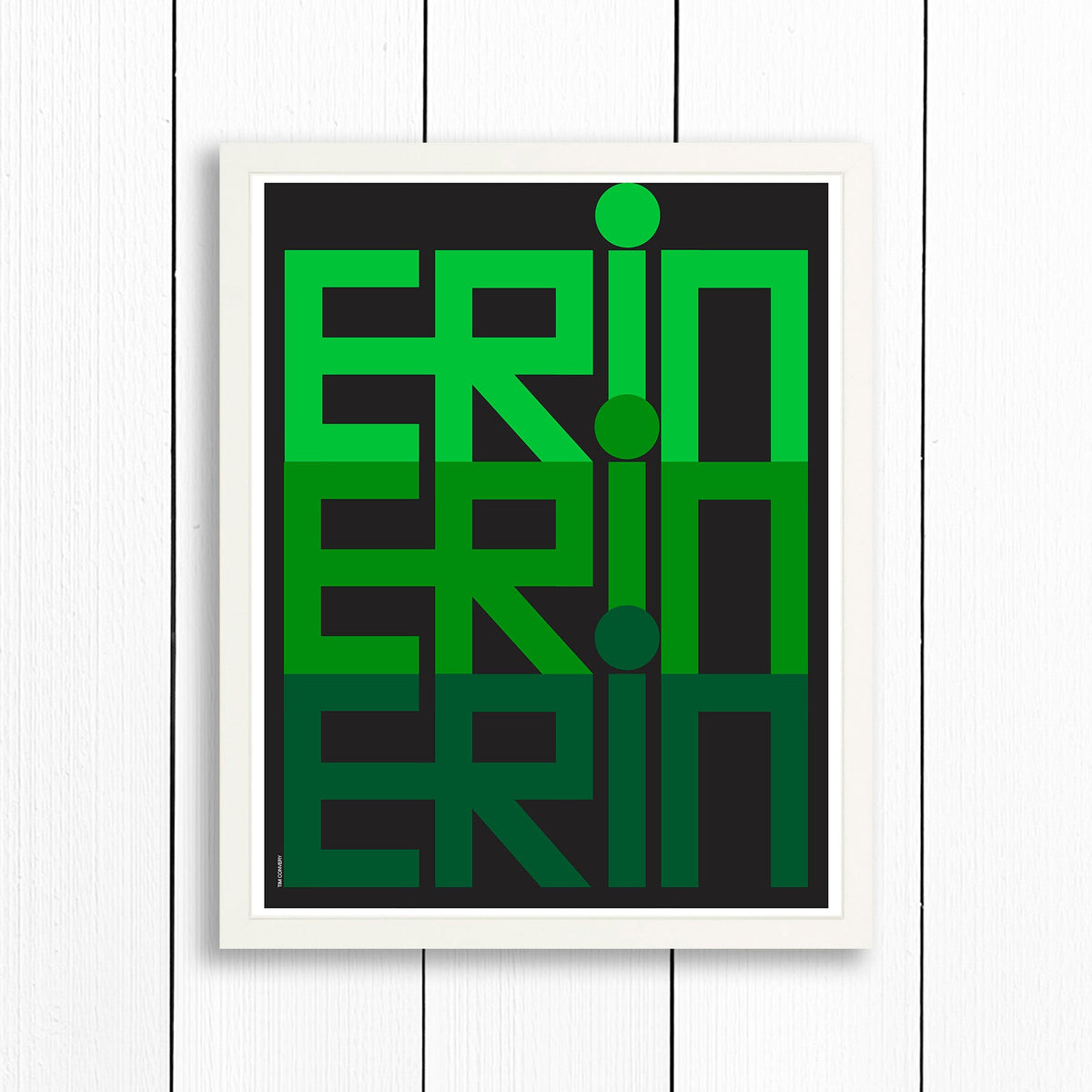 ERIN / PRINT COLOR / 16X20 / WHITE Artwork