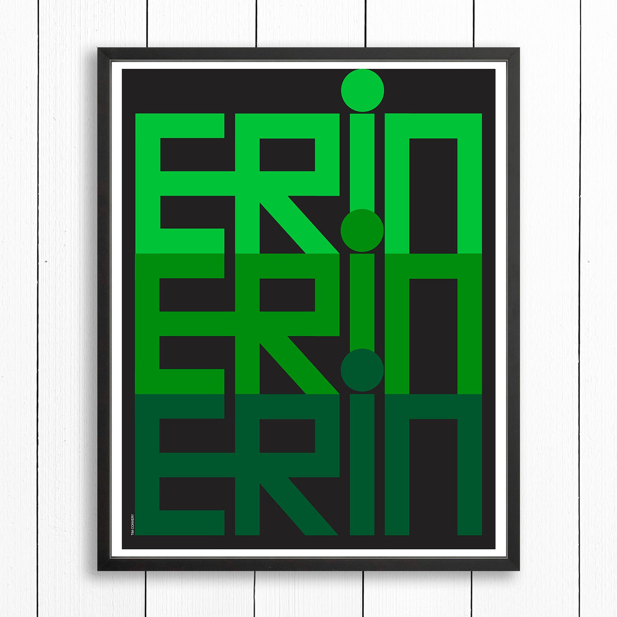 ERIN / PRINT COLOR / 24X30 / BLACK Artwork