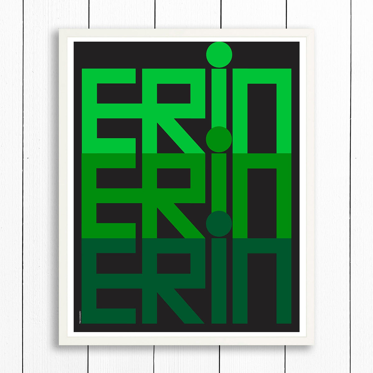 ERIN / PRINT COLOR / 24X30 / WHITE Artwork