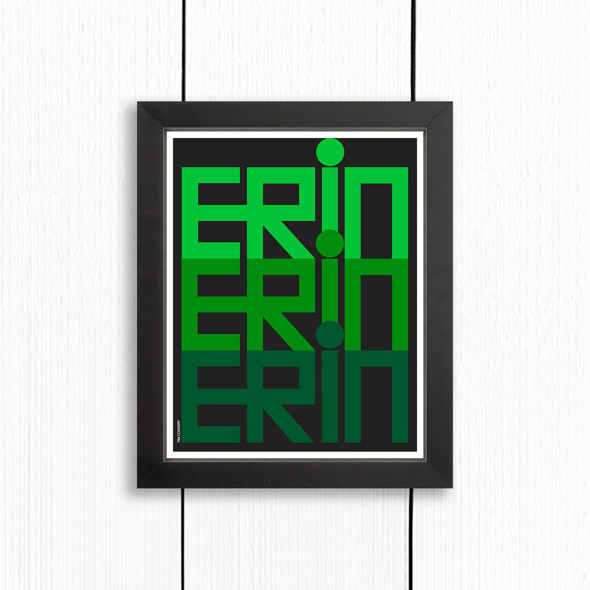 ERIN / PRINT COLOR / 8X10 / BLACK Artwork