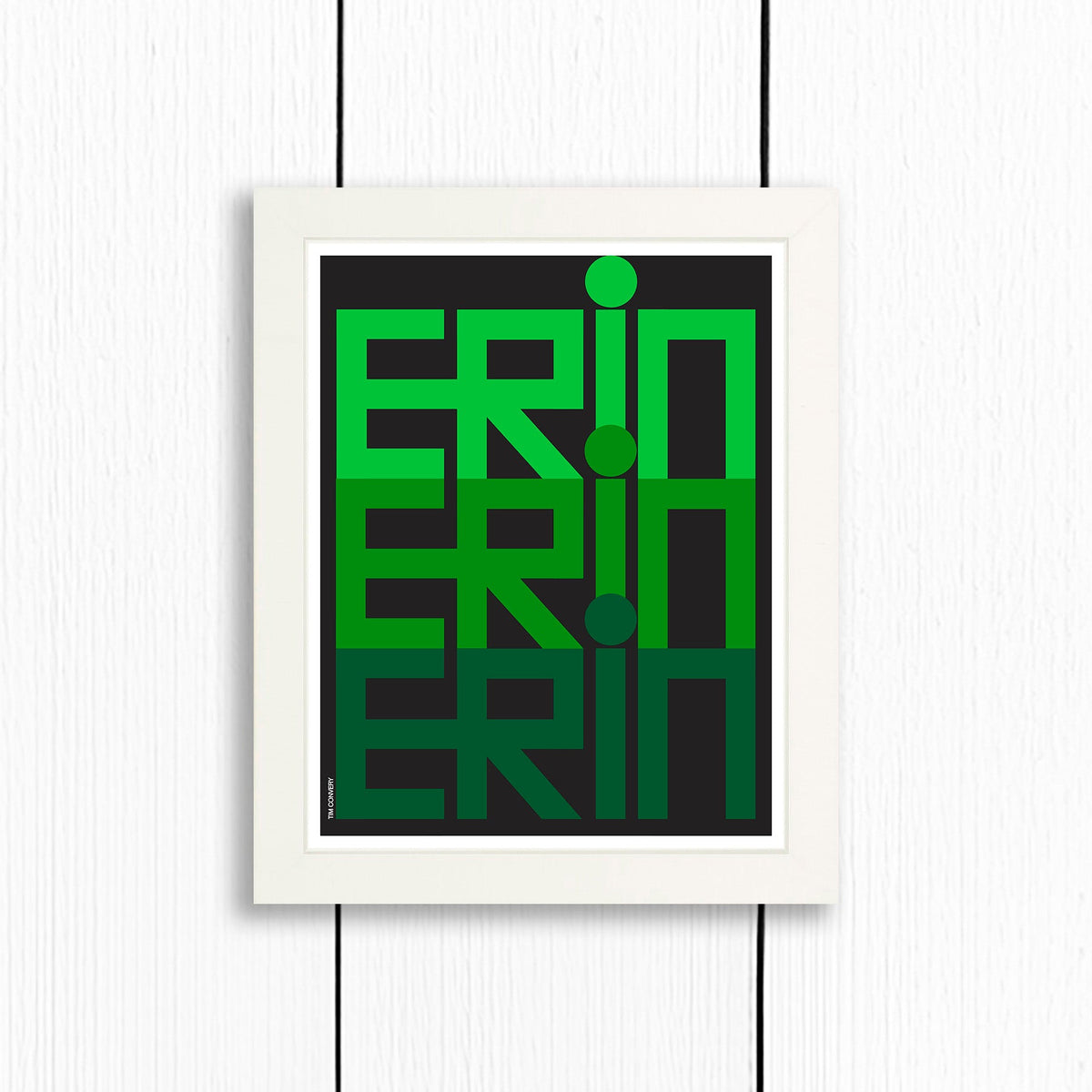 ERIN / PRINT COLOR / 8X10 / WHITE Artwork