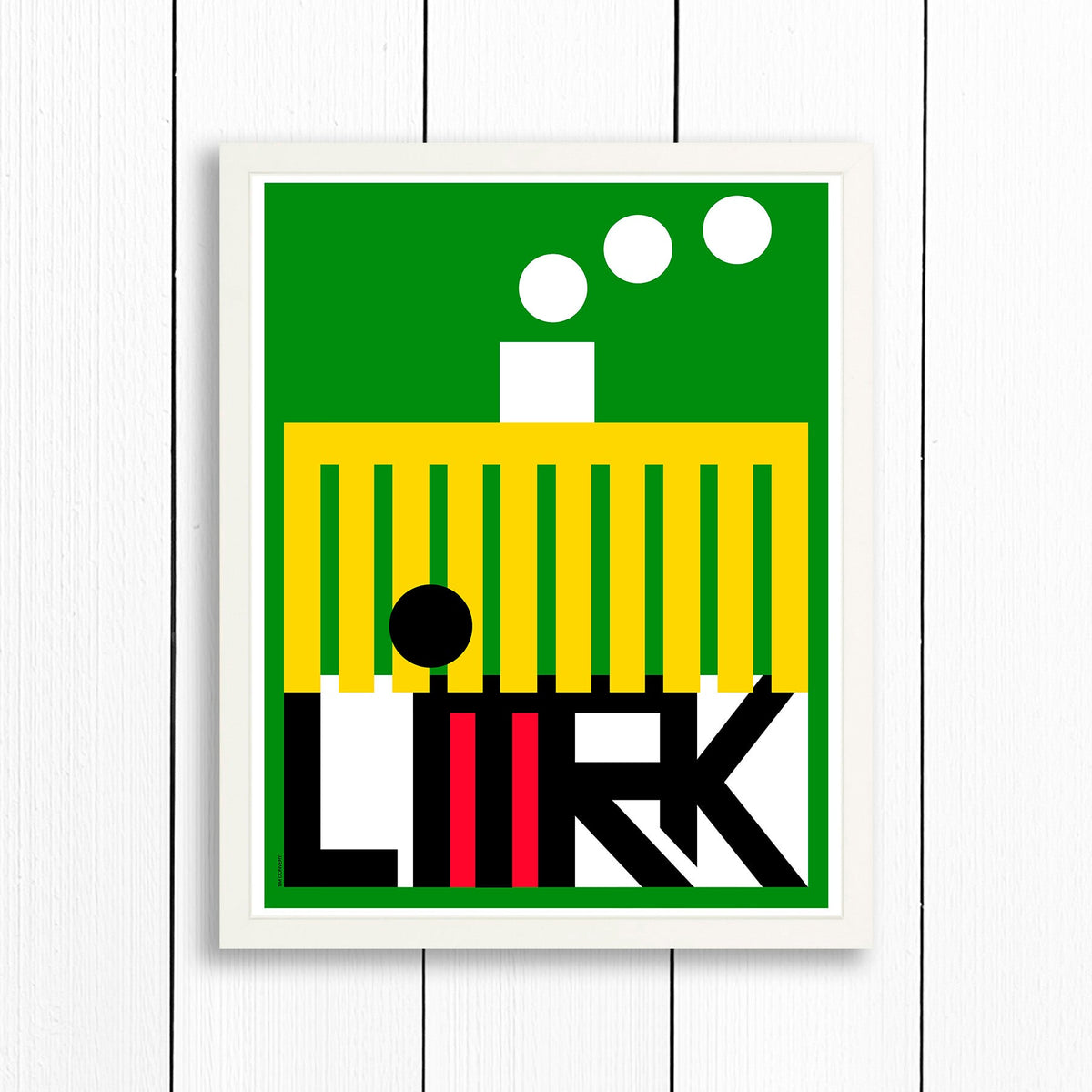 LIMERICK / PRINT COLOR / 16X20 / WHITE Artwork