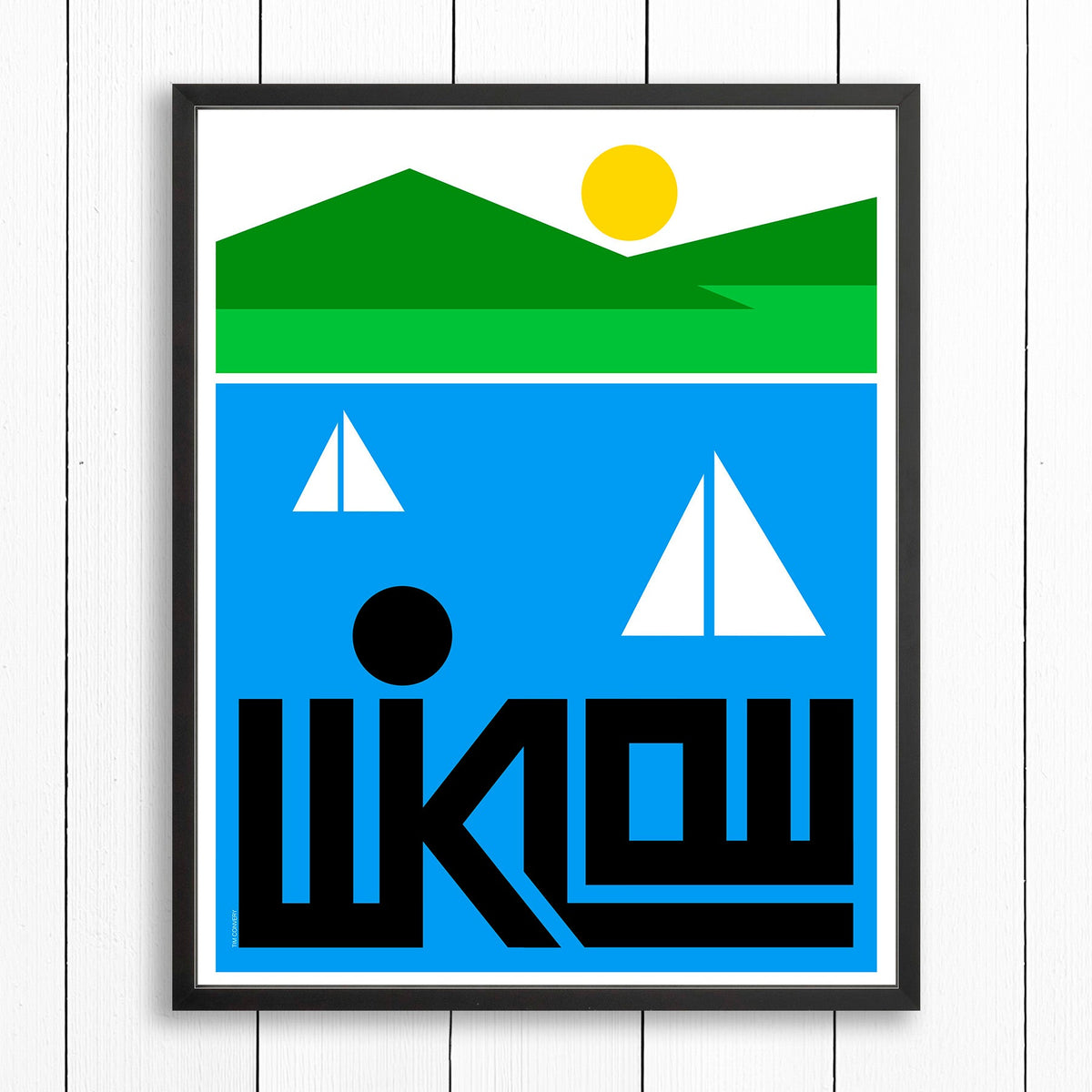 WICKLOW / PRINT COLOR / 24X30 / BLACK Artwork