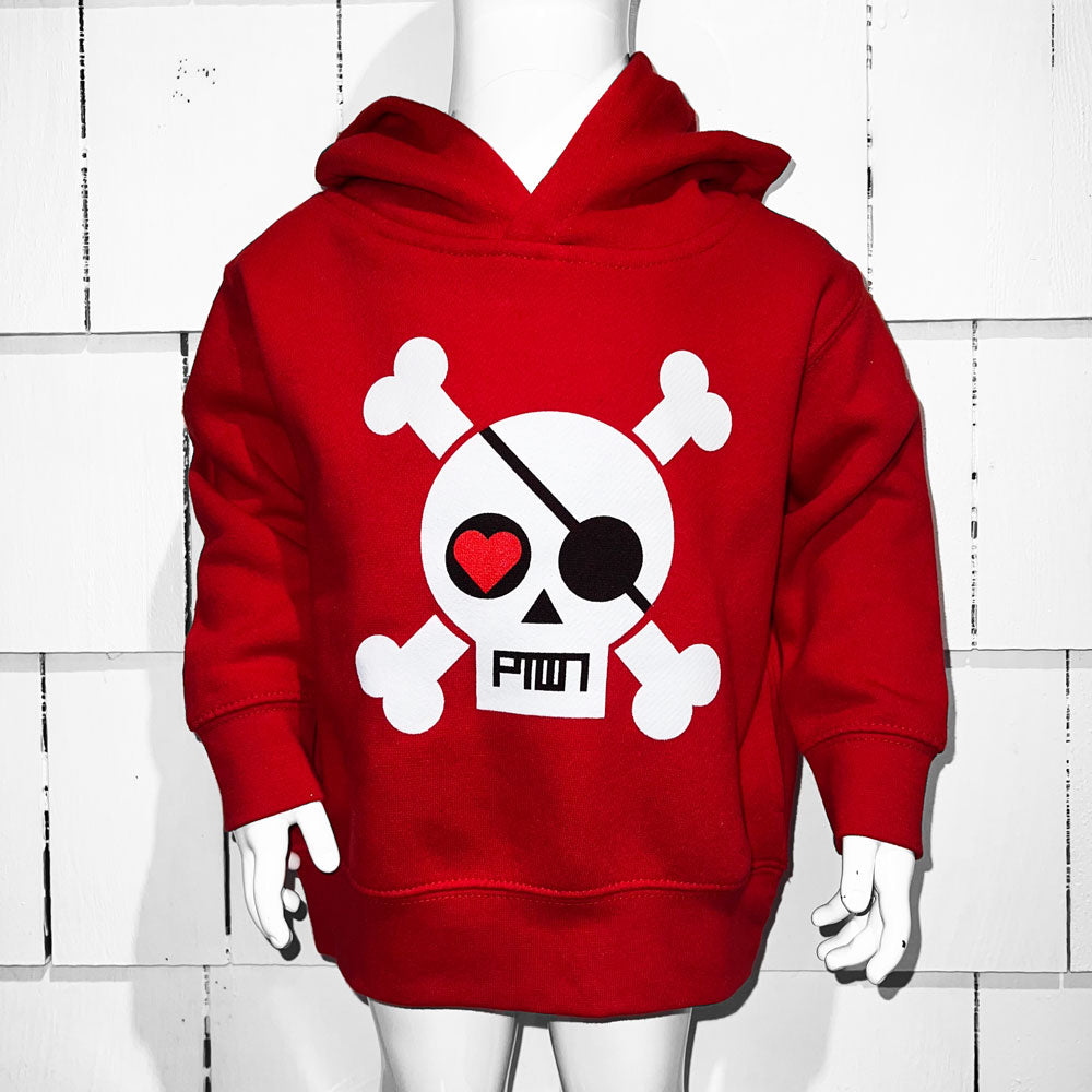 PTOWN / SKULL / KIDS HDP / RED - Kids Apparel