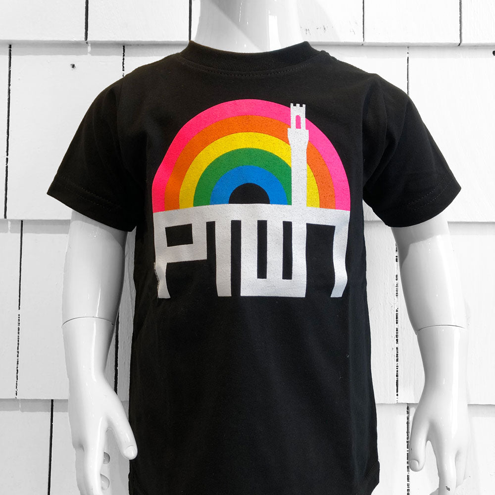 Ptown / Rainbow Kids Tee Black 2T Kids Apparel