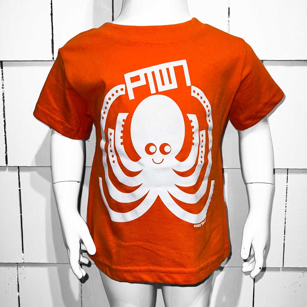 Ptown / Squiggles Kids Tee Orange Kids Apparel