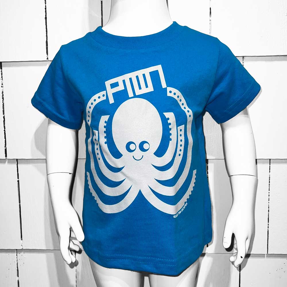 Ptown / Squiggles Kids Tee Turquoise Kids Apparel