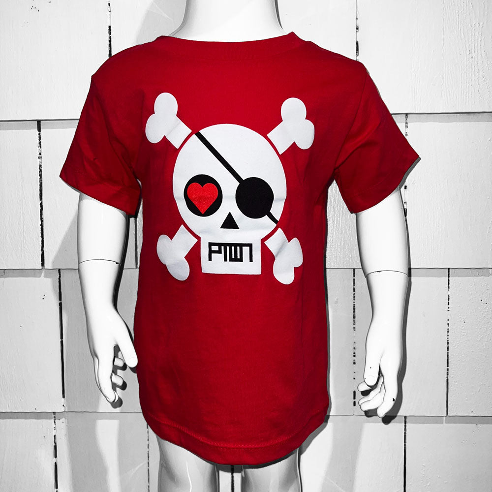 PTOWN / SKULL / KIDS TEE / RED - Kids Apparel