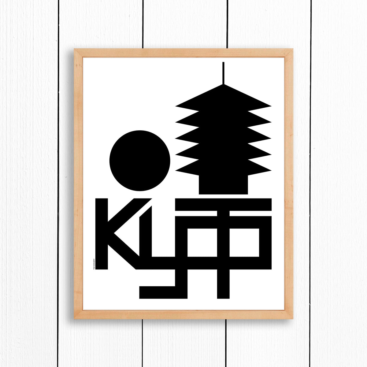 Kyoto / Print Black + White 16X20 Natural Artwork