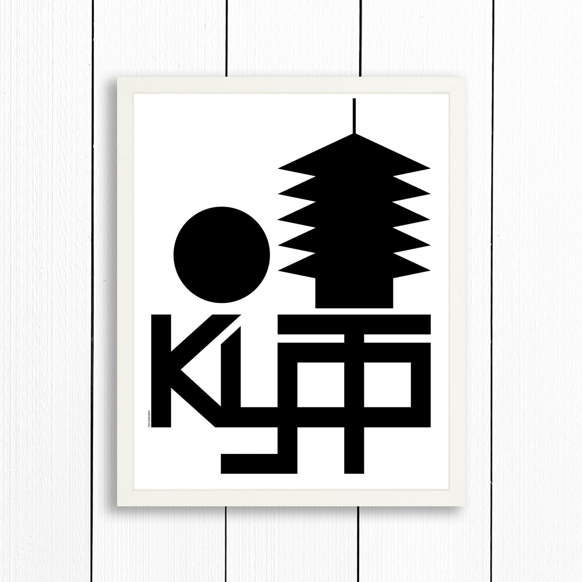 Kyoto / Print Black + White 16X20 Artwork