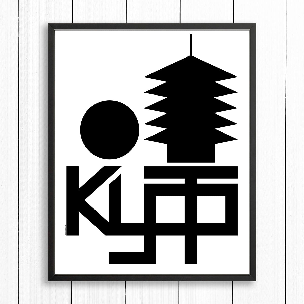 Kyoto / Print Black + White 24X30 Artwork