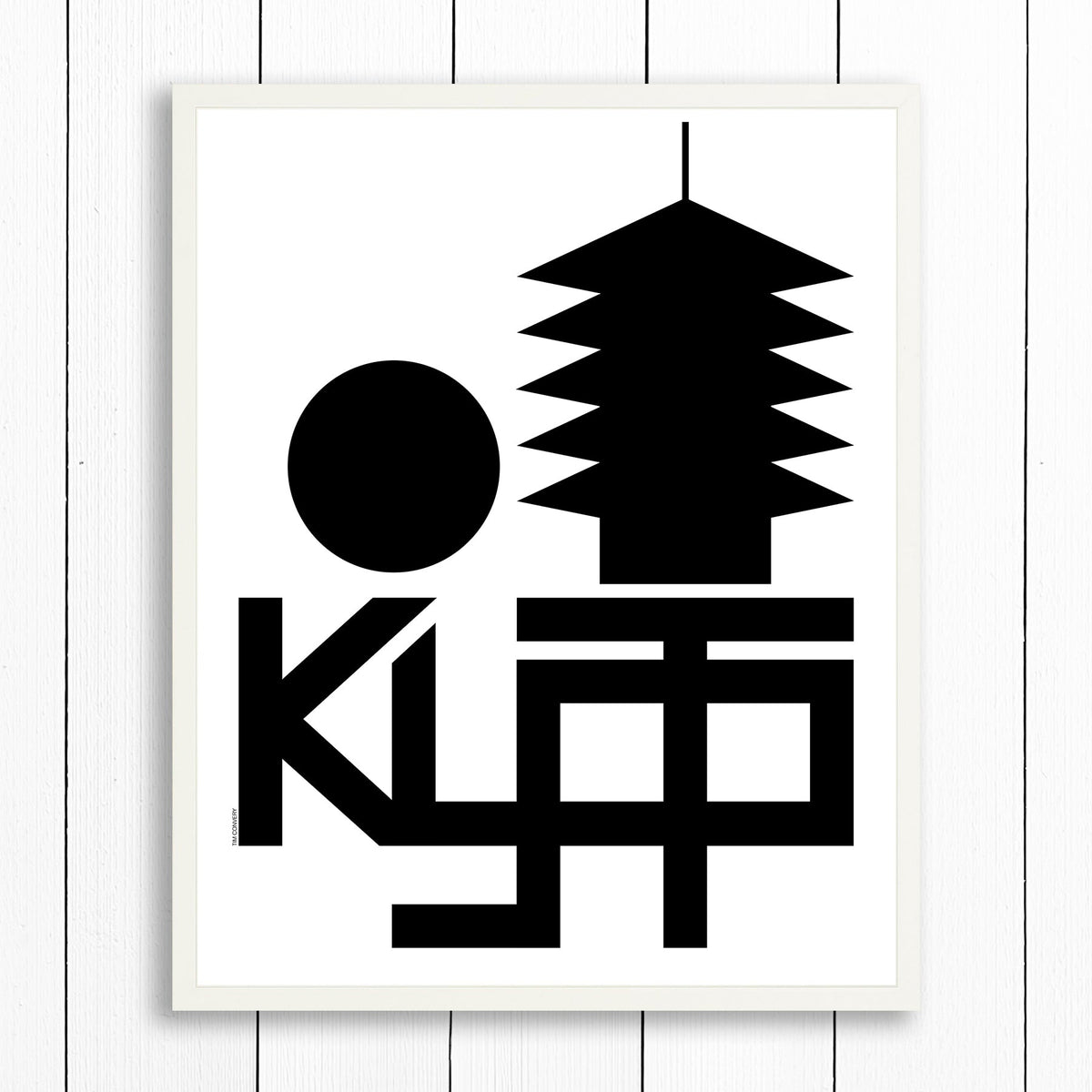 Kyoto / Print Black + White 24X30 Artwork