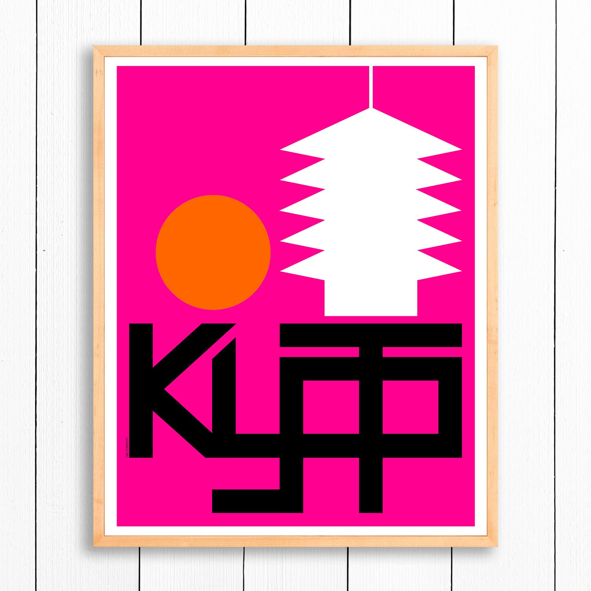 Kyoto / Print Color 24X30 Natural Artwork