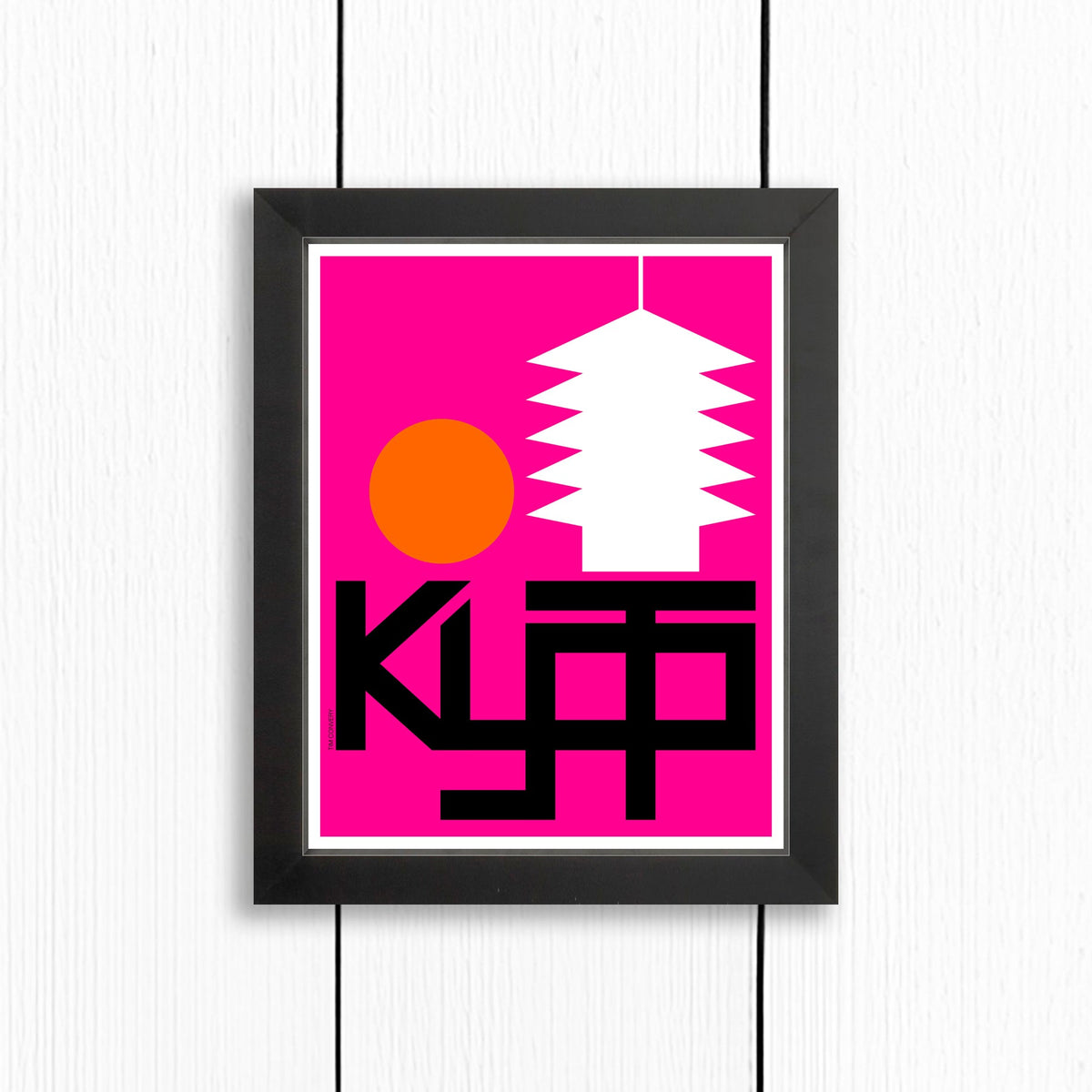 Kyoto / Print Color 8X10 Black Artwork