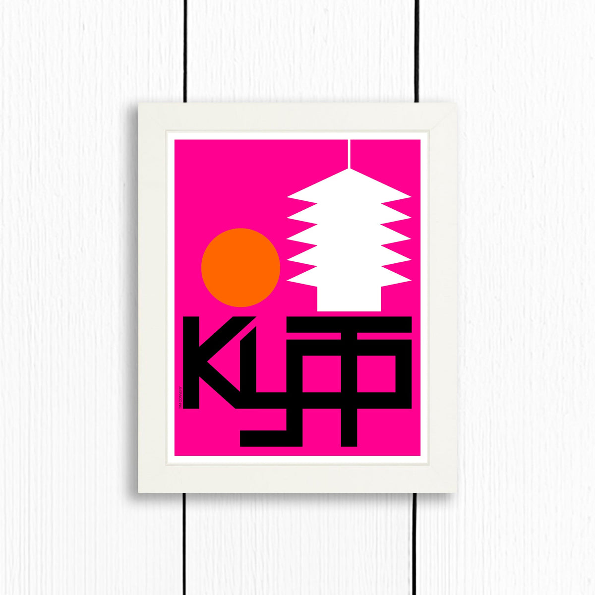 Kyoto / Print Color 8X10 White Artwork