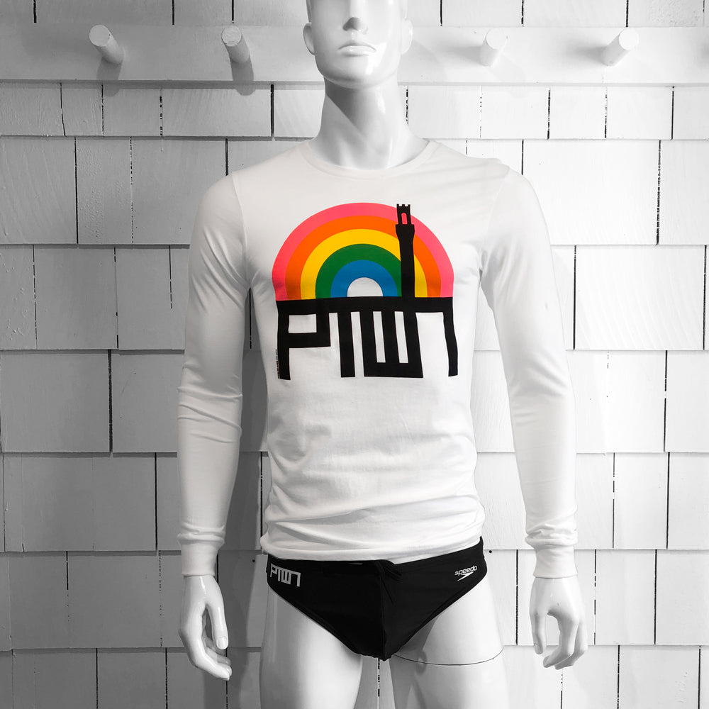 Lst / Ptown Rainbow White Xs Long Sleeve T